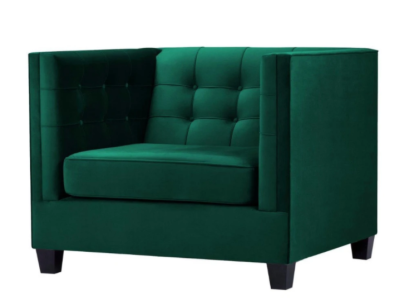 Armchair Chesterfield Living room Modern Textile Fabric Green Creative Furniture new
